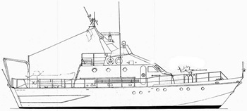 baglietto 20m barca militare vendita